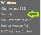 Wireless Security on Belkin wireless router.